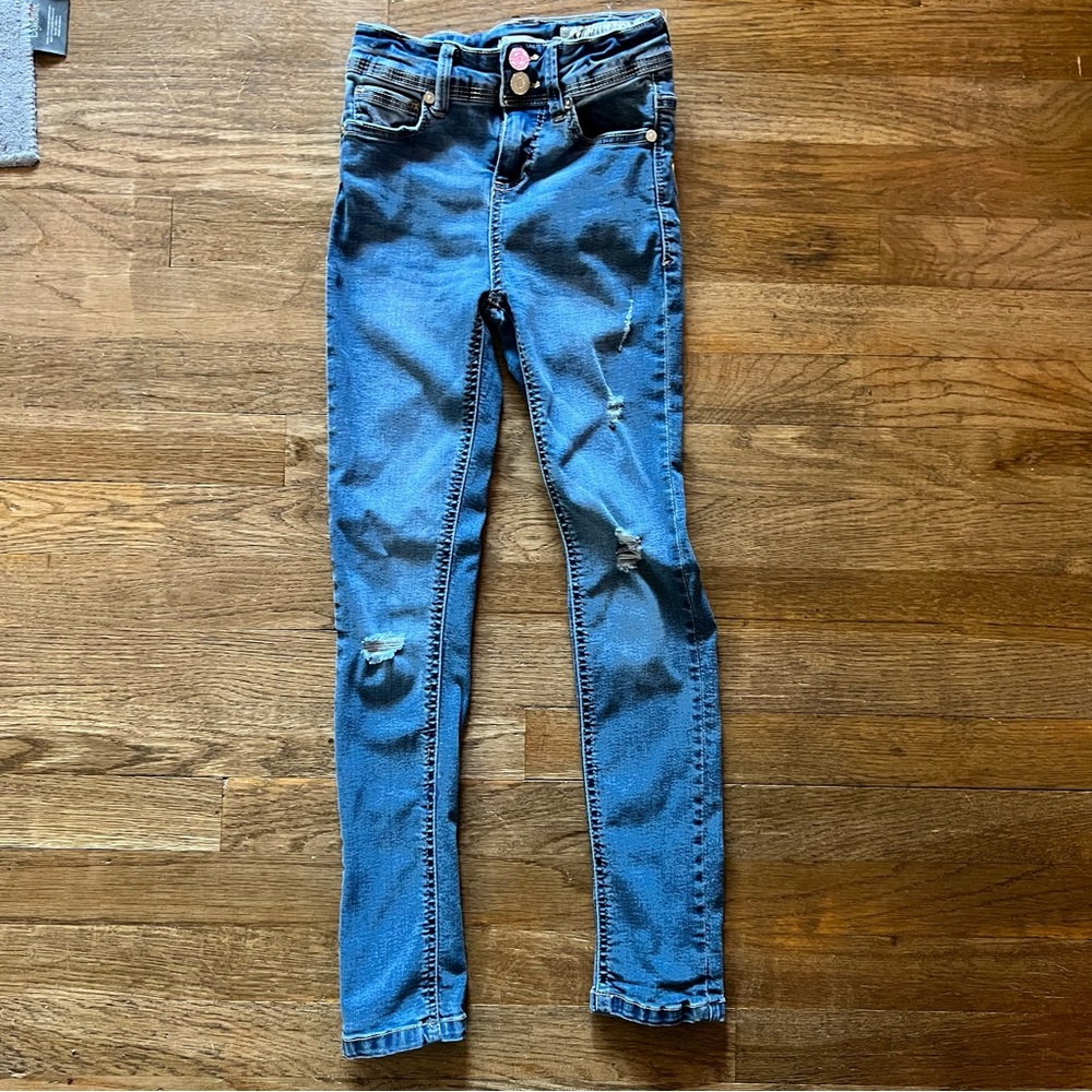 Indigo Rein Kids Blue Jeans Distressed Girls Size 7